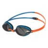 Speedo Vengeance Schwimmbrille Blau/orange Mit Transparenten Schwarzen Gläsern