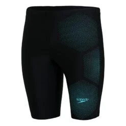 Speedo Tech Placement Jammer Badehose Schwarz/blau