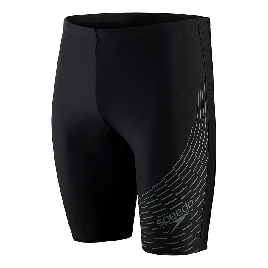 Speedo Medley Logo Jammer Badehose Schwarz/grau 3 Speedo Medley Logo Jammer Badehose Schwarz/grau