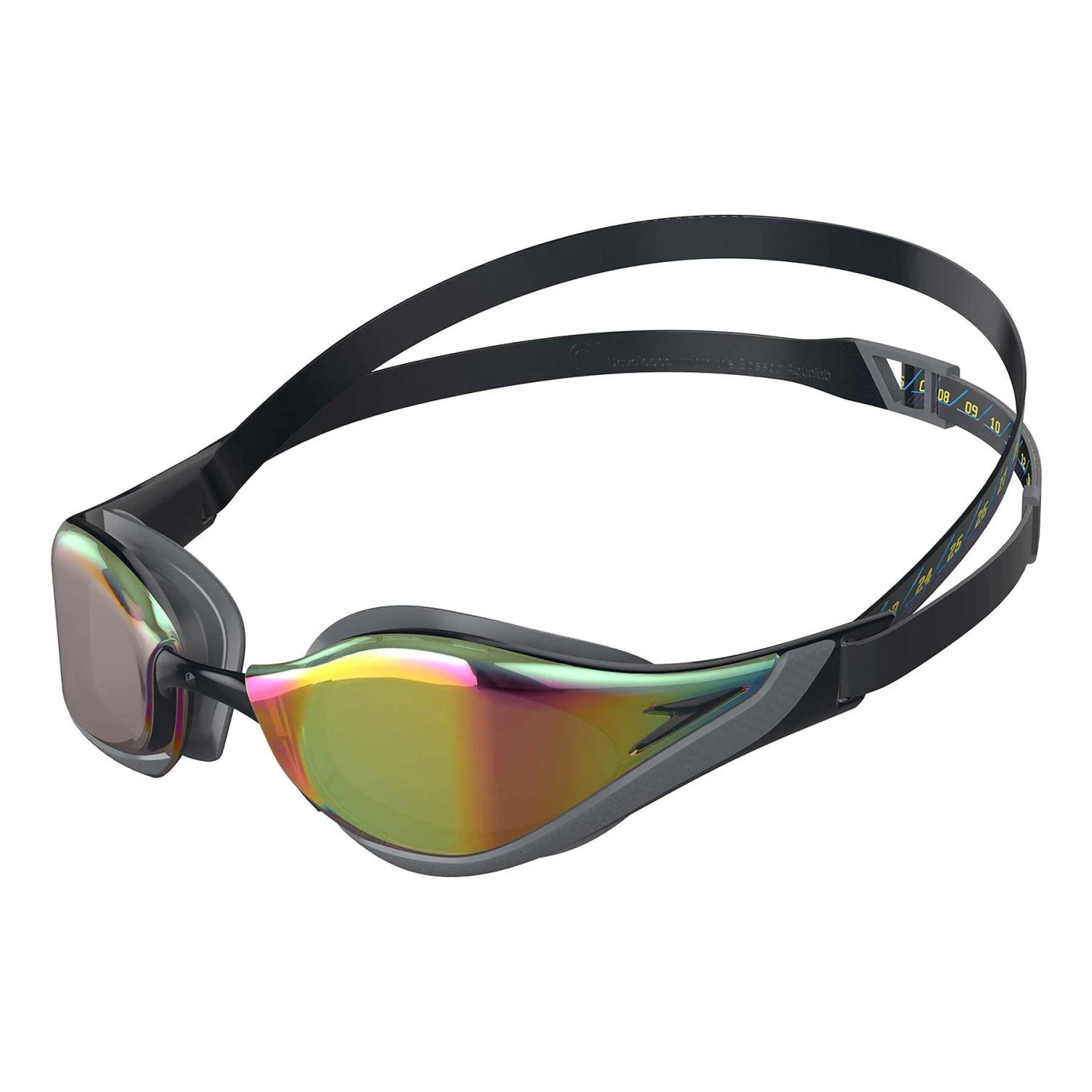 Speedo Fastskin Pure Focus Schwimmbrille Schwarz/grau Mit Gelben Verspiegelten Gläsern 3 Speedo Fastskin Pure Focus Schwimmbrille Schwarz/grau Mit Gelben Verspiegelten Gläsern