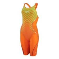 Speedo Fastskin LZR Pure Intent Openback Damen Badeanzug Gelb/orange