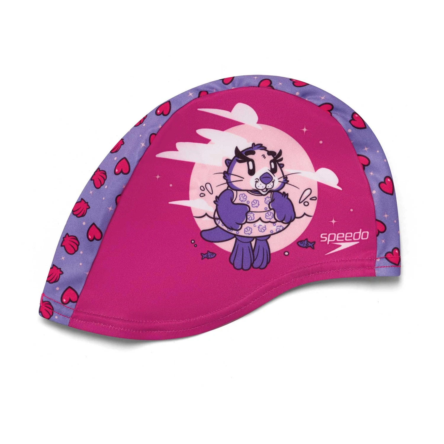 Speedo Printed Polyester Kinder Schwimmkappe Rosa/pastelllila 3 Speedo Printed Polyester Kinder Schwimmkappe Rosa/pastelllila