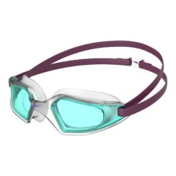 Speedo Hydropulse Kinder Schwimmbrille Lila Mit Grün Getönten Gläsern Kinder