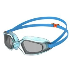 Speedo Hydropulse Kinder Schwimmbrille Blau Mit Schwarz Getönten Gläsern Kinder