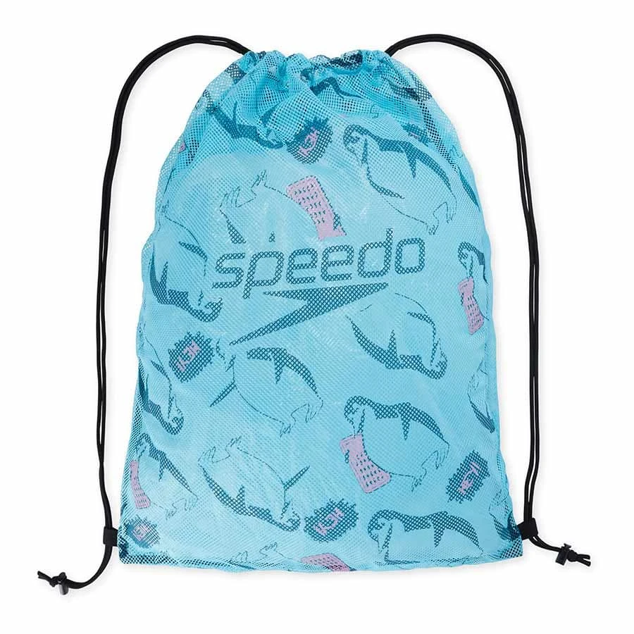 Speedo Printed Mesh XU Sportbeutel Blau 3 Speedo Printed Mesh XU Sportbeutel Blau