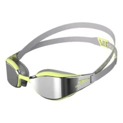 Speedo Fastskin Hyper Elite Schwimmbrille Grau/grün Mit Grauen Verspiegelten Gläsern