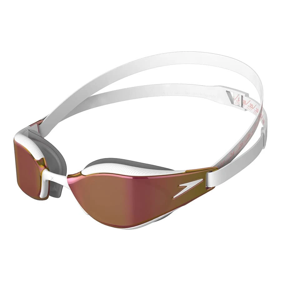 Speedo Fastskin Hyper Elite Schwimmbrille Weiß Mit Rosa Verspiegelten Scheiben 3 Speedo Fastskin Hyper Elite Schwimmbrille Weiß Mit Rosa Verspiegelten Scheiben