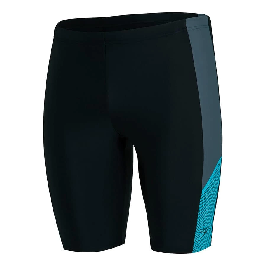 Speedo Dive Jammer Badehose Schwarz/blau 3 Speedo Dive Jammer Badehose Schwarz/blau
