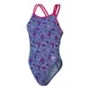 Speedo Allover Starback Damen Badeanzug Marineblau/weiß/fuchsia -Speedo Verkaufsgeschäft so 8 1284215174 001