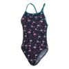Speedo Flamingo Flare Damen Badeanzug Schwarz/rosa -Speedo Verkaufsgeschäft so 8 12843h155 001