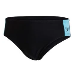 Speedo Boom Logo Splice 6.5 Cm Brief Jungen Badehose Schwarz/blau