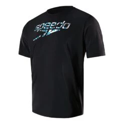 Speedo Printed Swim T-Shirt Schwarz/weiß/blau
