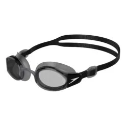 Speedo Mariner Pro Schwimmbrille Schwarz Mit Grauen Transparenten Gläsern