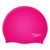 Speedo Plain Moulded Kinder Schwimmkappe Pink