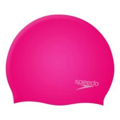 Speedo Plain Moulded Kinder Schwimmkappe Pink
