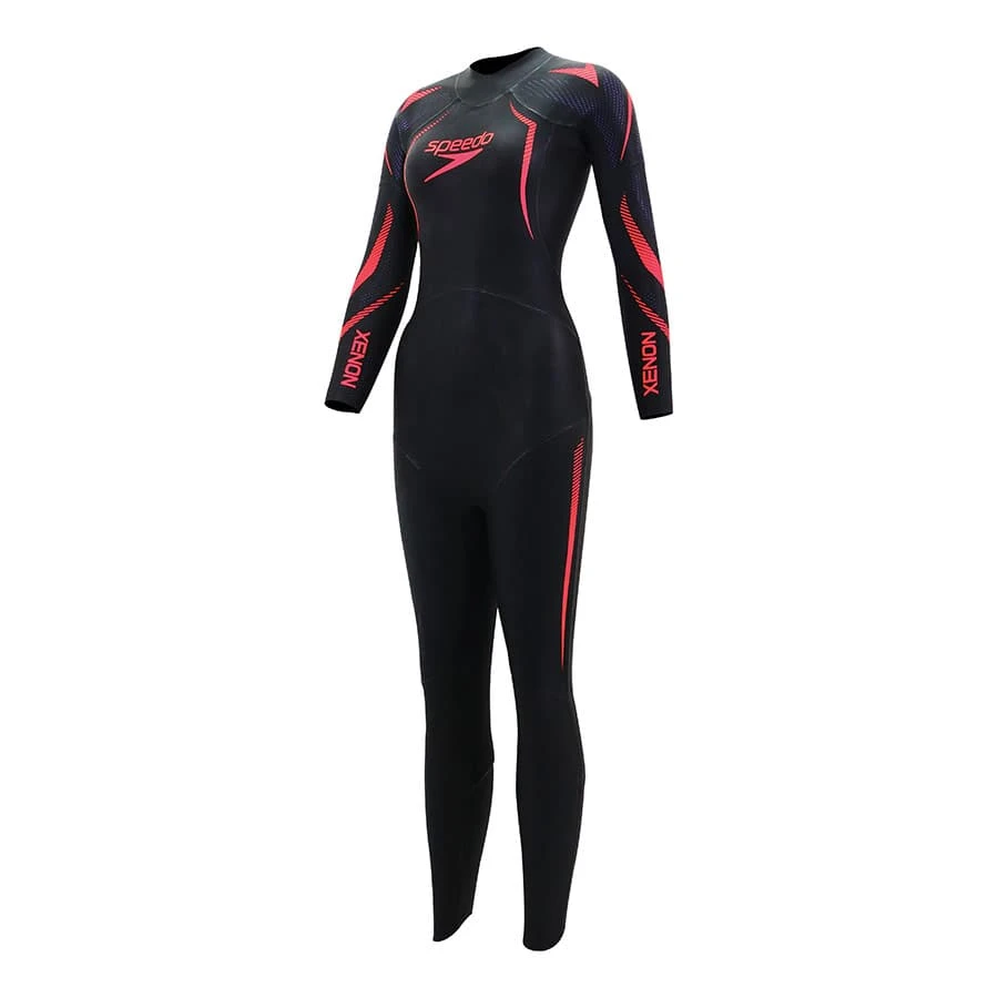 Speedo Xenon Neoprenanzug Schwarz Rot Blau Damen 3 Speedo Xenon Neoprenanzug Schwarz Rot Blau Damen