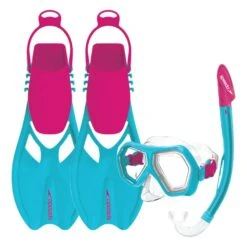 Speedo Leisure Dual Kinder Set Hellblau/rosa