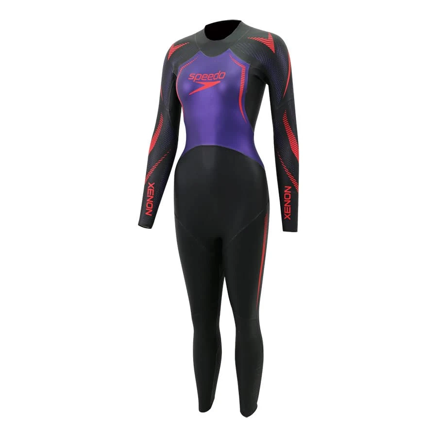 Speedo Xenon Damen Neoprenanzug Schwarz/lila/rosa 3 Speedo Xenon Damen Neoprenanzug Schwarz/lila/rosa
